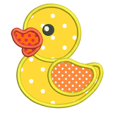 Rubber Ducky applique machine embroidery design by sweetstitchdesign.com