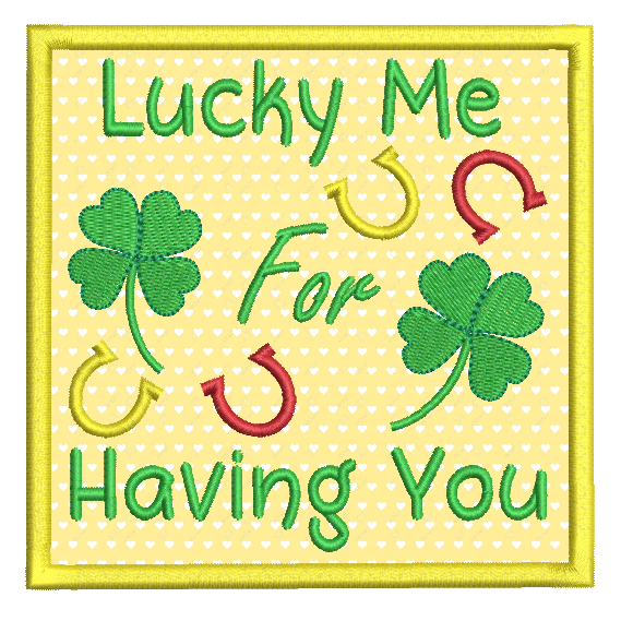 St Patrick's day applique machine embroidery design by sweetstitchdesign.com