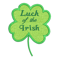 St Pat's Luck of the Irish applique machine embroidery design by sweetstitchdesign.com