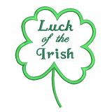 St Pat's Luck of the Irish applique machine embroidery design by sweetstitchdesign.com
