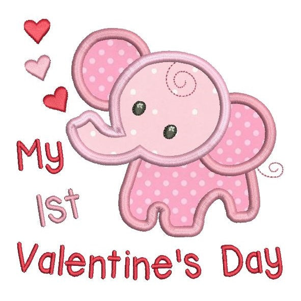 My 1st Valentine's Day - Elephant (SA546-16)