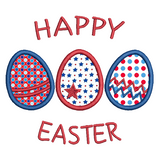 Easter egg machine embroidery design by sweetstitchdesign.com