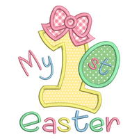 My 1st Easter applique machine embroidery design by sweetstitchdesign.com