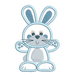 Easter bunny applique machine embroidery design by sweetstitchdesign.com