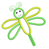 Dragonfly applique machine embroidery design by sweetstitchdesign.com