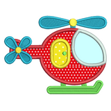 Helicopter applique machine embroidery design by sweetstitchdesign.com