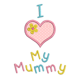 Mother's day applique machine embroidery design by sweetstitchdesign.com