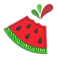 Watermelon applique machine embroidery design by sweetstitchdesign.com