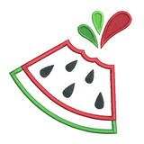 Watermelon applique machine embroidery design by sweetstitchdesign.com