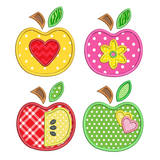 Apples applique machine embroidery design set by sweetstitchdesign.com