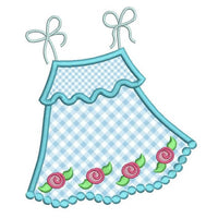 Baby sun dress applique machine embroidery design by sweetstitchdesign.com