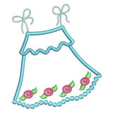 Baby sun dress applique machine embroidery design by sweetstitchdesign.com