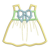 Baby sun dress applique machine embroidery design by sweetstitchdesign.com