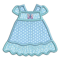 Baby sun dress applique machine embroidery design by sweetstitchdesign.com