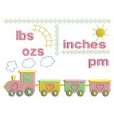 Baby birth announcement template machine embroidery design by sweetstitchdesign.com