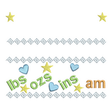 Baby birth announcement template machine embroidery design by sweetstitchdesign.com