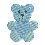 Cute mini teddy bear machine embroidery design by sweetstitchdesign.com