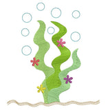 Seaweed machine embroidery design by sweetstitchdesign.com