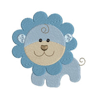 Mini lion cub fill stitch machine embroidery design by sweetstitchdesign.com