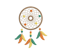 Dream catcher machine embroidery design by sweetstitchdesign.com