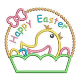 Easter chick applique machine embroidery designs by sweetstitchdesign.com